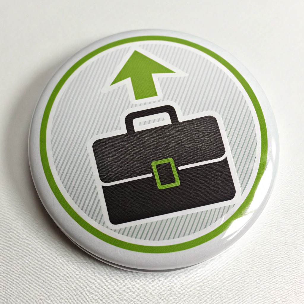 Professional consulting badge with clean design